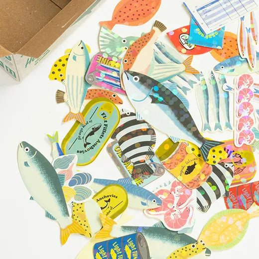 Paper Mint Fish Stickers