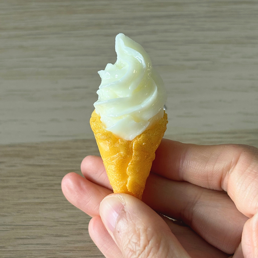 Ice cream cone keychain
