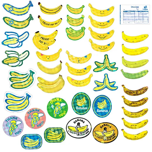 Paper Mint Banana Stickers