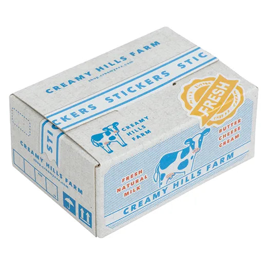 Paper Mint Dairy product Stickers