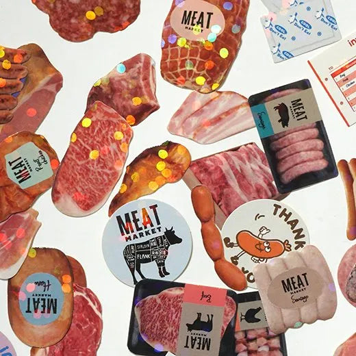 Paper Mint Meat Stickers