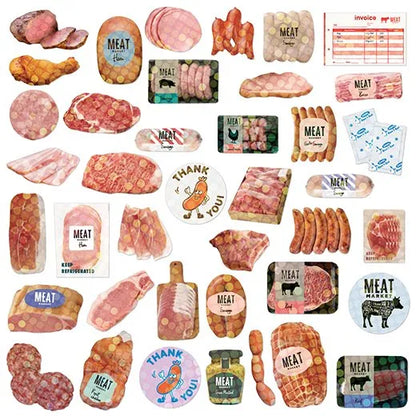 Paper Mint Meat Stickers