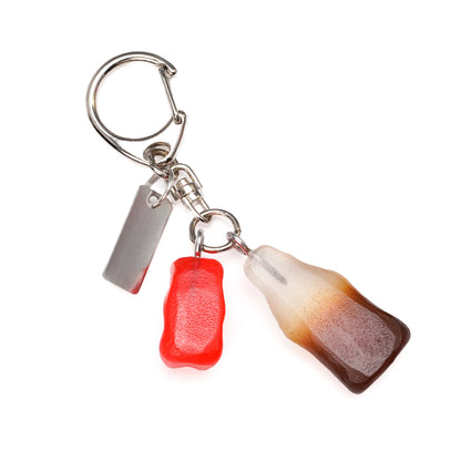 Cola & Gummy Keychain