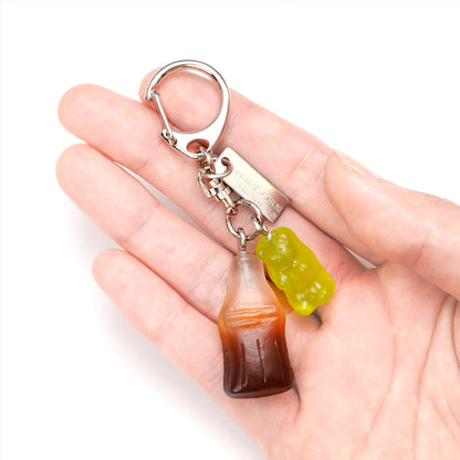 Cola & Gummy Keychain
