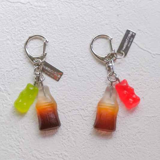 Cola & Gummy Keychain