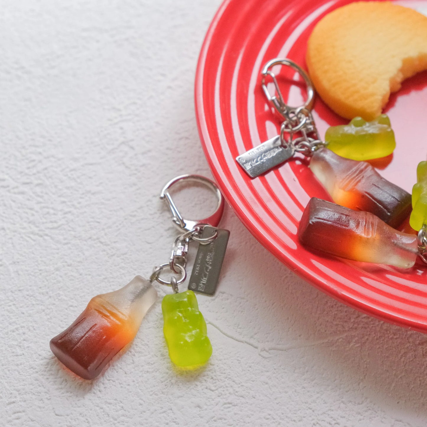 Cola & Gummy Keychain