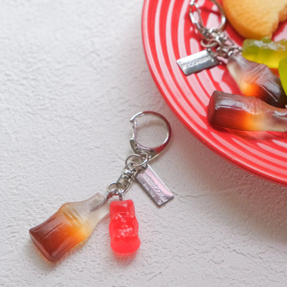 Cola & Gummy Keychain